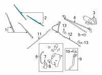 OEM 2013 Ford E-250 Wiper Blade Diagram - XS4Z-17528-BA