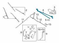 OEM 1999 Ford E-250 Econoline Arm & Pivot Assembly Diagram - 1C2Z-17566-AA