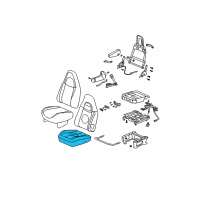 OEM 2009 Chevrolet Express 1500 Seat Cushion Pad Diagram - 88979479