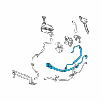 OEM 2008 Cadillac SRX Pressure Hose Diagram - 19181252