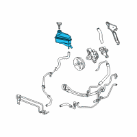 OEM 2006 Cadillac SRX Reservoir Diagram - 19133714