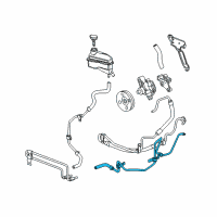 OEM 2005 Cadillac SRX Lower Return Hose Diagram - 19419213