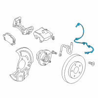 OEM 2021 Chevrolet Malibu Front Speed Sensor Diagram - 84363657