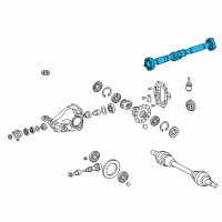 OEM Lexus LC500h Shaft Assembly, PROPELLE Diagram - 37100-11030