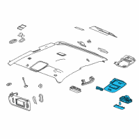 OEM 2020 Chevrolet Colorado Console Asm-Roof *Platinum M Diagram - 84112680