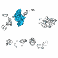 OEM 2020 BMW X3 Coolant Pump Diagram - 11-51-8-650-988