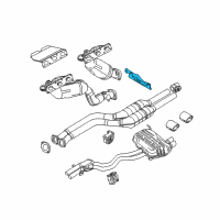 OEM 2003 BMW Z4 Bracket Exhaust Pipe Diagram - 18-20-7-530-672