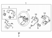 OEM 2021 Kia Sorento STRG Wheel REMOCON B Diagram - 96700P2870