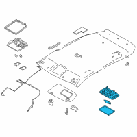 OEM 2018 Nissan Rogue Lamp Assembly-Room Diagram - 26410-3NA0A