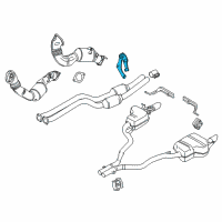 OEM BMW Holder Catalytic Converter Near Engine Diagram - 18-20-7-553-609