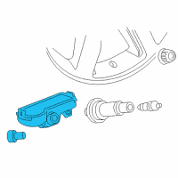 OEM 2018 Chevrolet Impala Tire Pressure Sensor Diagram - 13540602