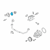 OEM 2012 Ford Explorer Thermostat Unit Gasket Diagram - 3M4Z-8255-A