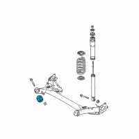 OEM Scion xB Axle Beam Bushing Diagram - 48725-12590