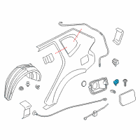 OEM 2011 BMW X3 Filler Flap Actuator Diagram - 67-11-6-985-878