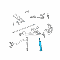 OEM Hummer Shock Diagram - 89040182