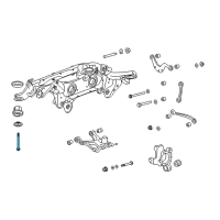 OEM Buick Enclave Engine Cradle Rear Bolt Diagram - 11609932