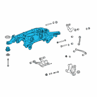 OEM 2009 GMC Acadia Suspension Crossmember Diagram - 23234877