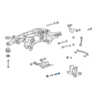 OEM 2007 GMC Acadia Lower Control Arm Bolt Diagram - 11561849