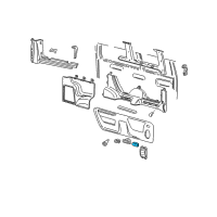 OEM 1996 Ford E-250 Econoline Cup Holder Diagram - F2UZ-1613560-A