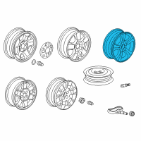 OEM 2015 Honda Pilot Disk (18X7 1/2J) Diagram - 42700-SZA-A42