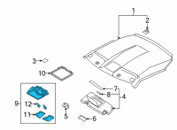 OEM 2020 Nissan GT-R Lamp Assembly Map Diagram - 26430-6HR2B