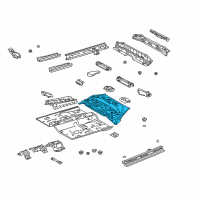 OEM Toyota Echo Center Floor Pan Diagram - 58211-52903