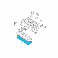 OEM Lexus ES300 Pad, Rear Seat Cushion Diagram - 71503-33050