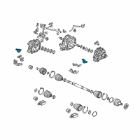 OEM 2018 Acura RLX Rubber, Right Rear Motor Mounting (Front ) Diagram - 50710-TY3-A01