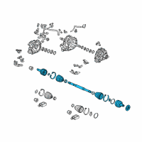 OEM 2018 Acura RLX Driveshaft Assembly Diagram - 42310-TY3-A01