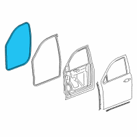 OEM 2016 Chevrolet Suburban Weatherstrip On Body Diagram - 23255372