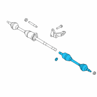 OEM 2017 Ford Flex Axle Assembly Diagram - CA8Z-3B437-D