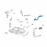 OEM Hyundai Filler Neck & Hose Assembly Diagram - 31030-38150