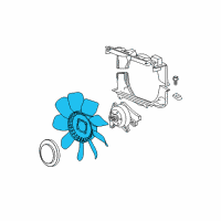 OEM 2012 GMC Savana 3500 Fan Blade Diagram - 15228374