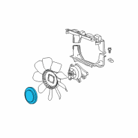 OEM 2014 GMC Savana 3500 Fan Clutch Diagram - 20788261