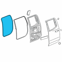 OEM 2019 GMC Sierra 1500 Weatherstrip On Body Diagram - 84244793