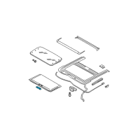 OEM Nissan Versa Knob-Finisher, Sunroof Diagram - 91275-ED010