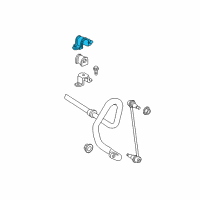 OEM 2015 Toyota Highlander Stabilizer Bar Upper Bracket Diagram - 48824-0E020