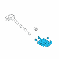 OEM 2010 Hyundai Genesis Coupe Tpms Module Assembly Diagram - 95800-2M500