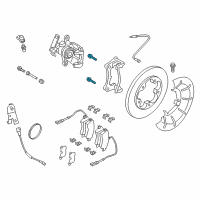 OEM 2017 Ford Transit-150 Caliper Support Bolt Diagram - -W500540-S442