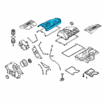 OEM 2003 BMW 745i Cylinder.Head Cover Without Pressure Control.Valve Diagram - 11-12-7-563-474