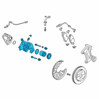 OEM 2019 Chevrolet Silverado 1500 Caliper Diagram - 13528631