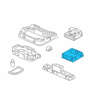 OEM 2017 Honda Civic Light Assy., Ambient *NH900L* (DEEP BLACK) Diagram - 34180-TED-N01ZB