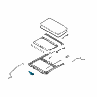 OEM 2014 Kia Forte5 Motor Assembly-Sunroof Diagram - 81631A7500