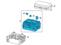 OEM GMC Yukon Fuse & Relay Box Diagram - 84926407