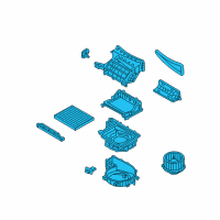 OEM 2016 Hyundai Elantra GT Blower Unit Diagram - 97100-A5000