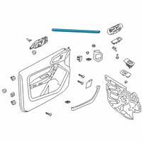 OEM Ford Ranger Belt Weatherstrip Diagram - EB3Z-2121456-B