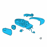 OEM Ford SSV Plug-In Hybrid Mirror Assembly Diagram - DS7Z-17683-LT