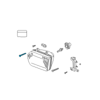 OEM 1998 Nissan Pathfinder Screw-Adjusting Diagram - 26022-0W001