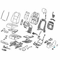 OEM 2017 Chevrolet Corvette Adjust Knob Diagram - 22898999