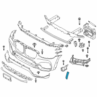 OEM 2020 BMW X3 Side-Marker Rear Reflector, Left Diagram - 63-14-7-411-973